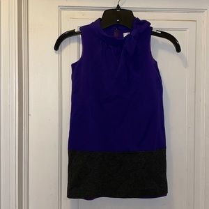 Milly Minis deep purple charcoal classic dress